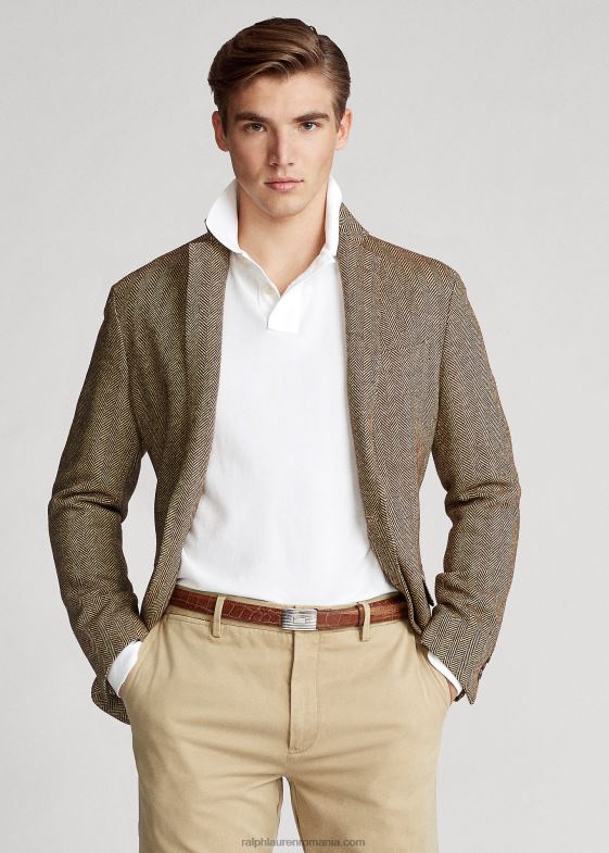 alb bărbați Ralph Lauren tricou polo cu mânecă lungă din plasă 046881873