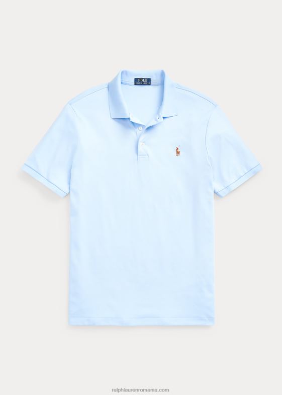 albastru de birou bărbați Ralph Lauren Tricou polo din bumbac moale - toate se potrivesc 04688184