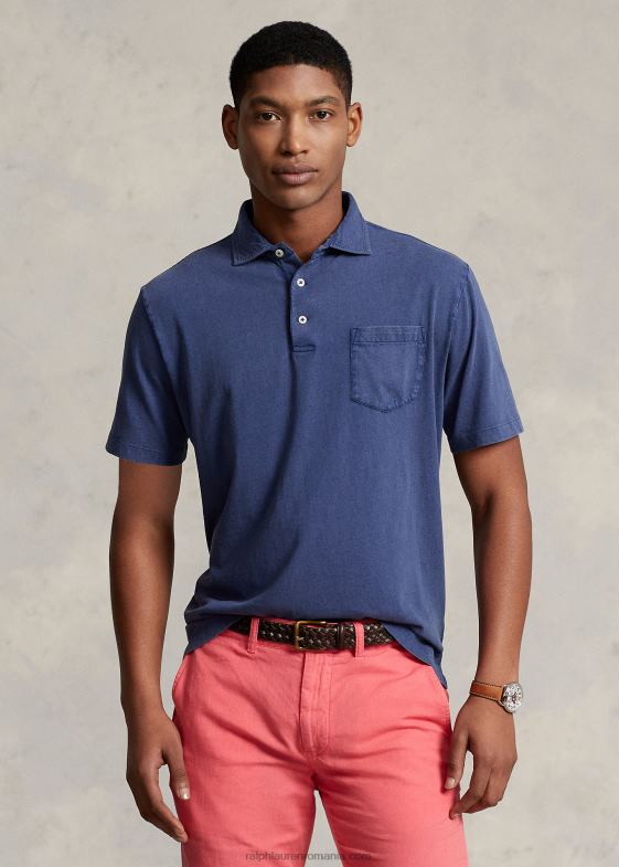bleumarin deschis bărbați Ralph Lauren Tricou polo din bumbac-in, cu potrivire clasică 04688824