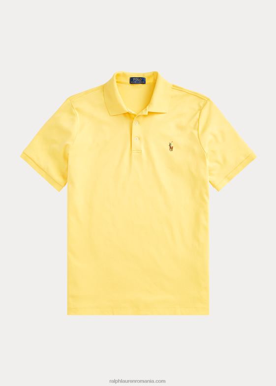 cad galben bărbați Ralph Lauren Tricou polo din bumbac moale - toate se potrivesc 04688189