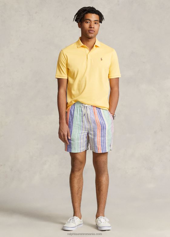 cad galben bărbați Ralph Lauren Tricou polo din bumbac moale - toate se potrivesc 04688189