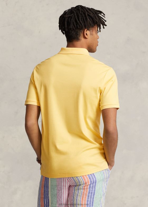 cad galben bărbați Ralph Lauren Tricou polo din bumbac moale - toate se potrivesc 04688189