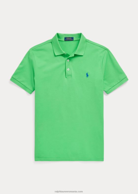 ciclu verde bărbați Ralph Lauren Tricou polo slim fit din plasă elastică 04688953