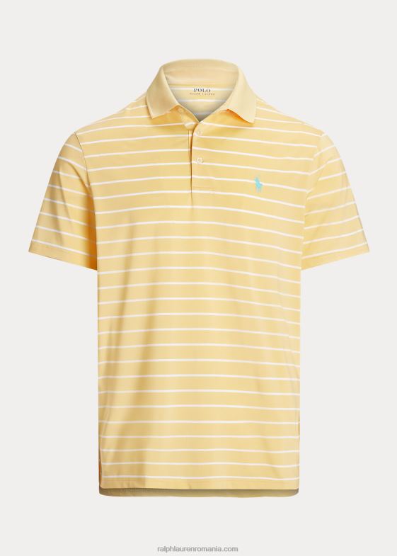 galben de porumb/alb bărbați Ralph Lauren tricou polo de performanță cu potrivire clasică 04688684