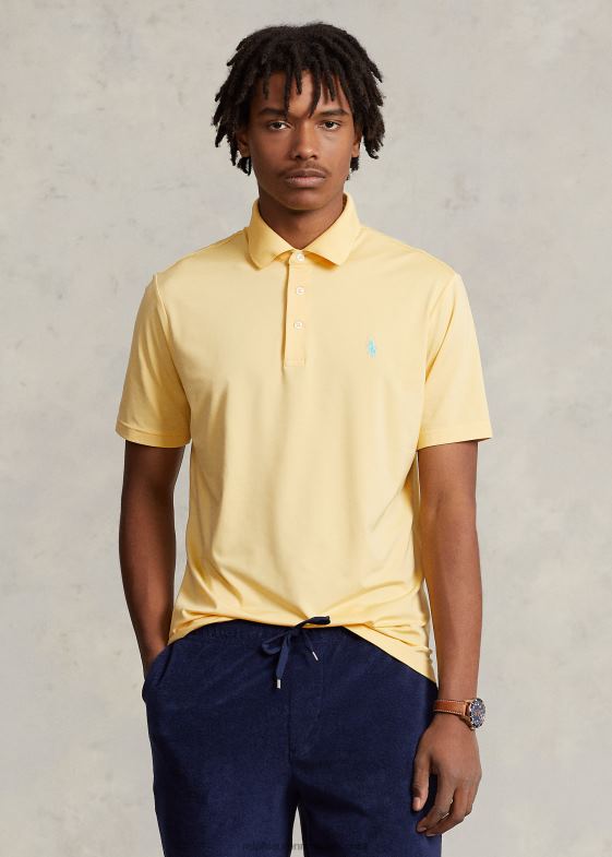 galben de porumb bărbați Ralph Lauren tricou polo de performanță cu potrivire clasică 04688357
