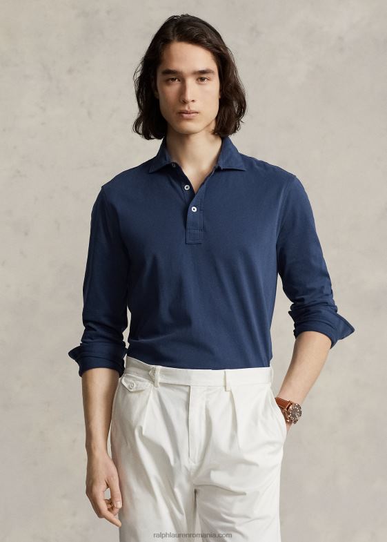 marina de vară bărbați Ralph Lauren tricou polo personalizat slim fit 046881123