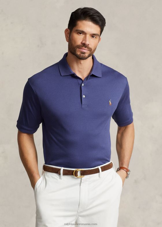 marina marina bărbați Ralph Lauren tricou polo din bumbac moale 046881537