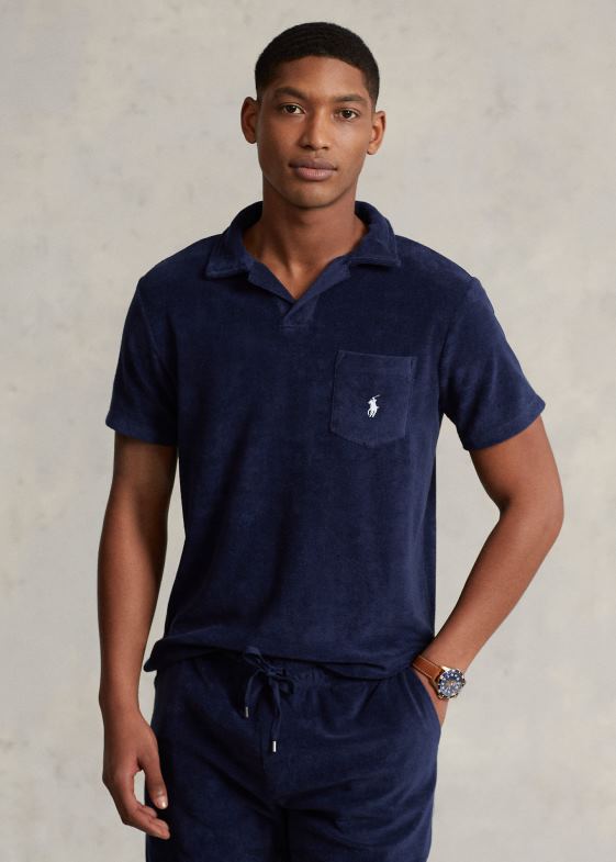 marina newport bărbați Ralph Lauren tricou polo personalizat slim fit terry 04688557