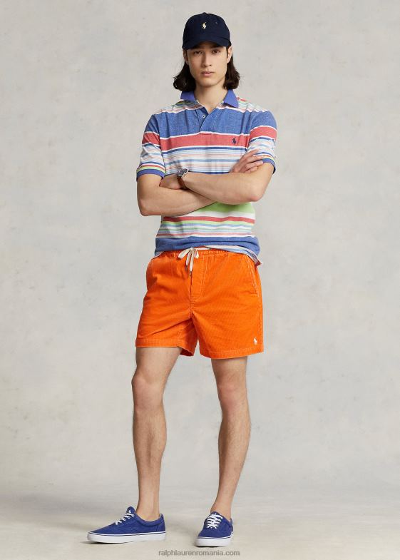 multi albastru bărbați Ralph Lauren tricou polo cu ochiuri în dungi, cu potrivire clasică 046888601