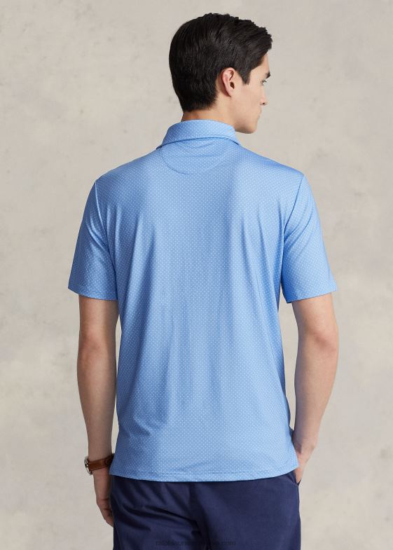 port insula albastru bărbați Ralph Lauren tricou polo de performanță cu potrivire clasică 04688805