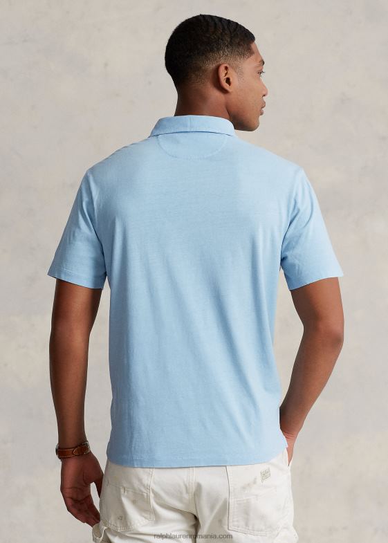 pudra albastra bărbați Ralph Lauren Tricou polo din bumbac-in, cu potrivire clasică 04688826