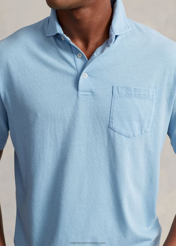 pudra albastra bărbați Ralph Lauren Tricou polo din bumbac-in, cu potrivire clasică 04688826