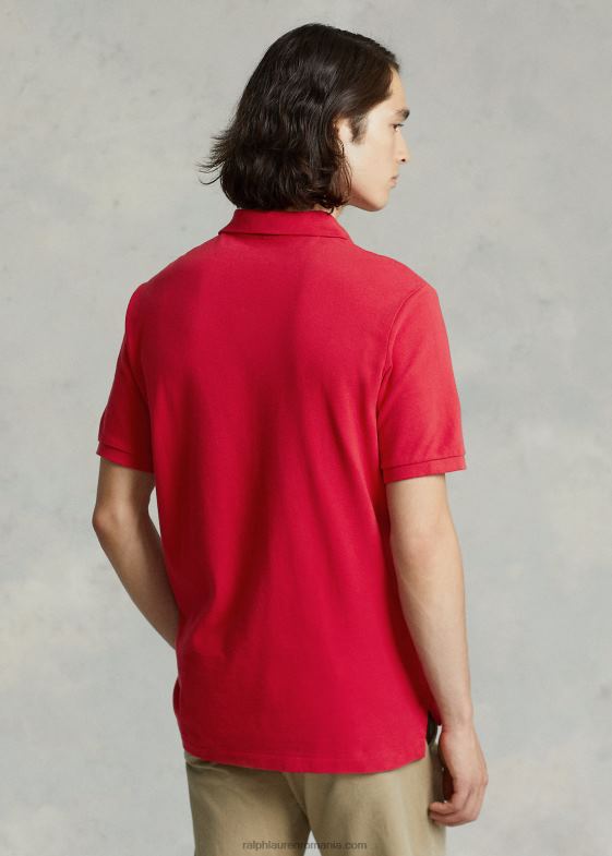 rl2000 roșu bărbați Ralph Lauren Tricou polo slim din plasă casual/de lucru 0468839