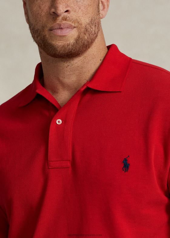 rl2000 roșu bărbați Ralph Lauren iconicul tricou polo din plasă 046881822