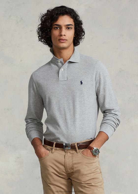 si peste erica bărbați Ralph Lauren Tricou polo cu mânecă lungă din plasă 04688152