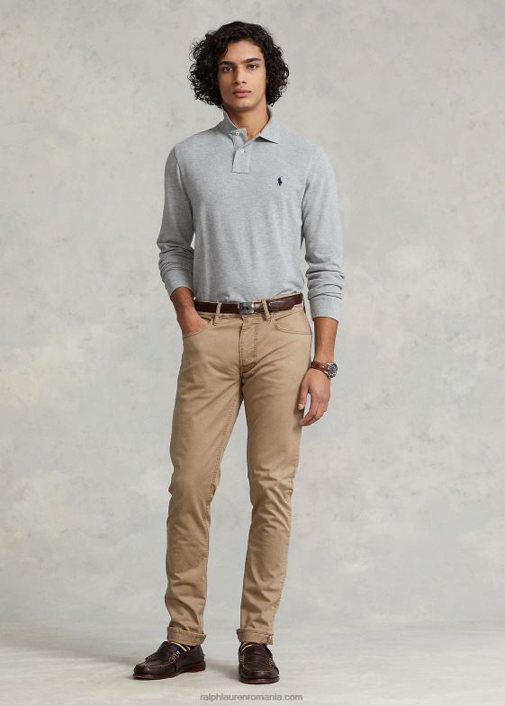 si peste erica bărbați Ralph Lauren Tricou polo cu mânecă lungă din plasă 04688152