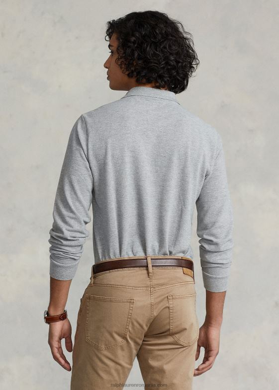 si peste erica bărbați Ralph Lauren Tricou polo cu mânecă lungă din plasă 04688152