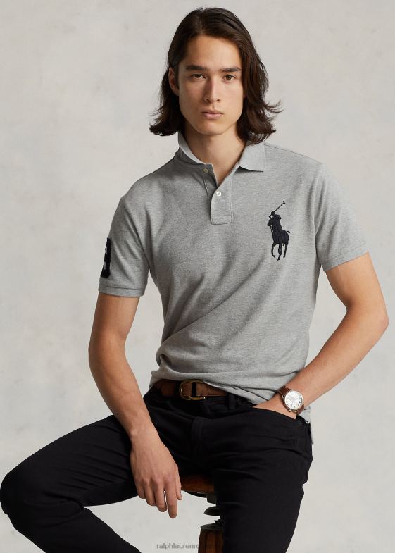 si peste erica bărbați Ralph Lauren Tricou polo personalizat slim fit big pony plasă 04688847