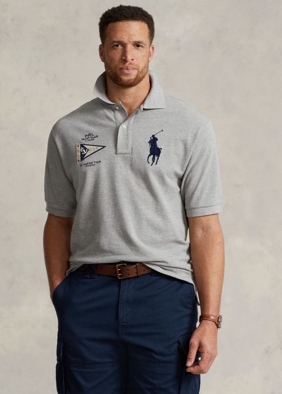 si peste erica bărbați Ralph Lauren tricou polo cu plasă mare ponei 046888681