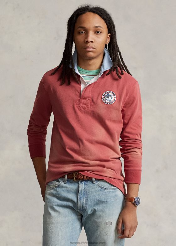 Ardei iute bărbați Ralph Lauren tricou de rugby din tricou cu potrivire clasică 046881172