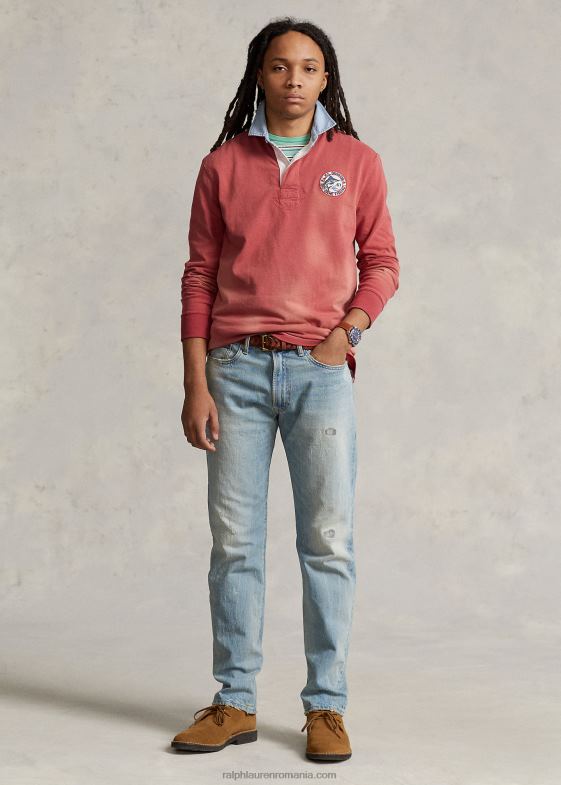 Ardei iute bărbați Ralph Lauren tricou de rugby din tricou cu potrivire clasică 046881172