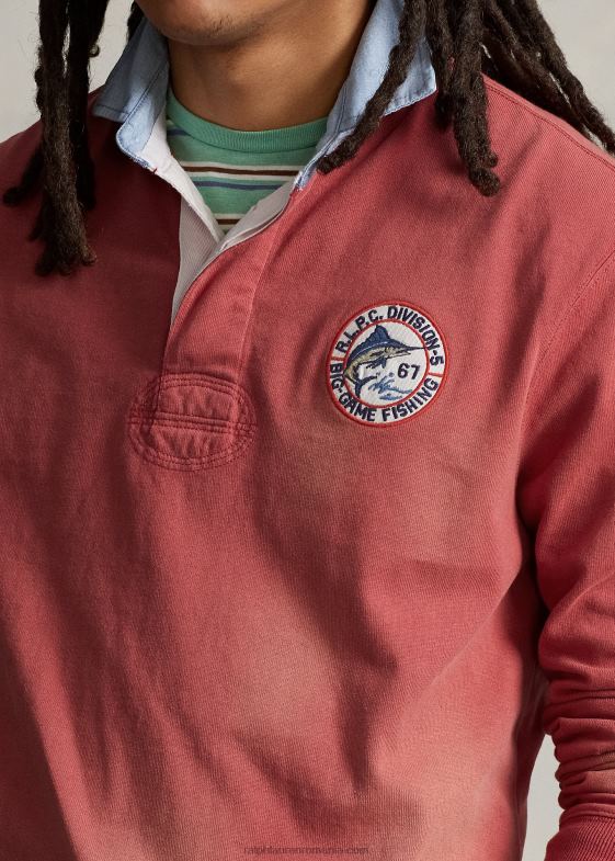 Ardei iute bărbați Ralph Lauren tricou de rugby din tricou cu potrivire clasică 046881172