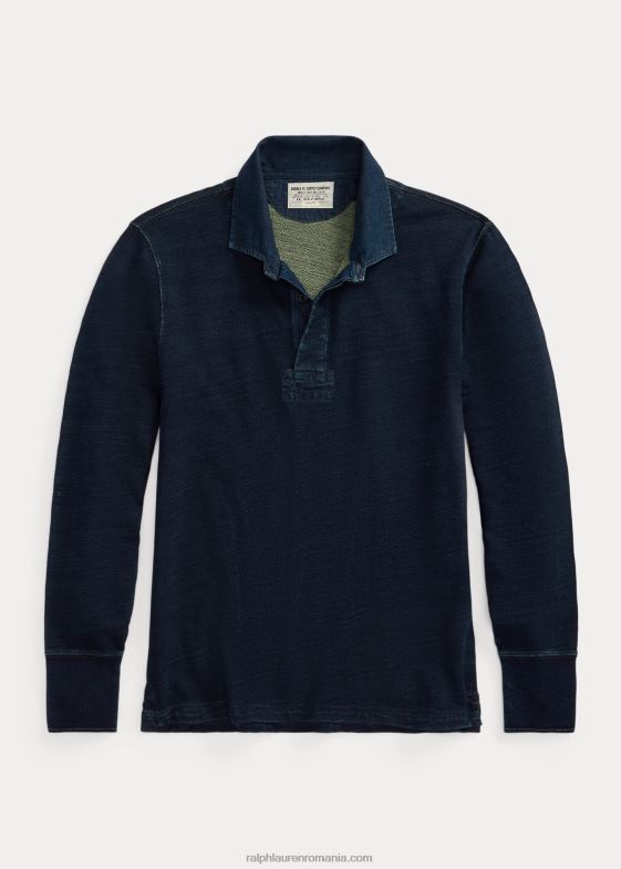 indigo bărbați Ralph Lauren tricou de rugby French Terry 046881778