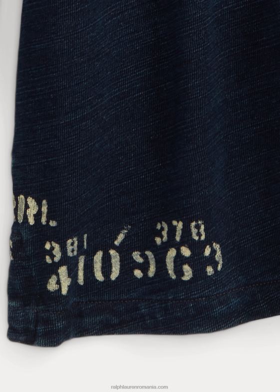 indigo bărbați Ralph Lauren tricou de rugby French Terry 046881778