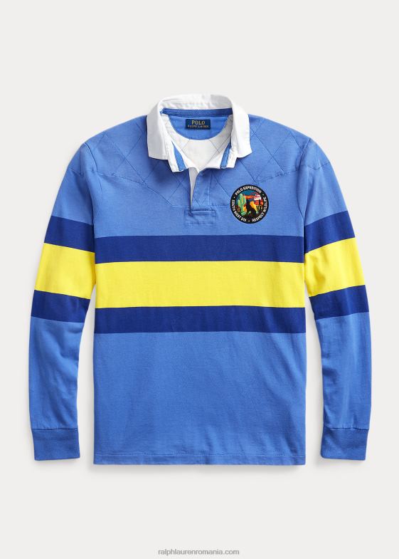 maidstone blue multi bărbați Ralph Lauren tricou de rugby din tricou cu dungi, cu potrivire clasică 04688638