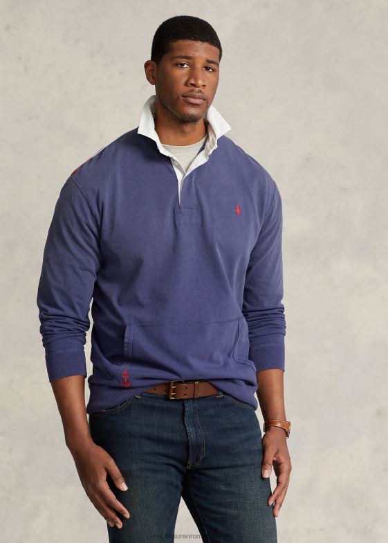 marina marina bărbați Ralph Lauren Tricou de rugby din tricou cu steag 046881652