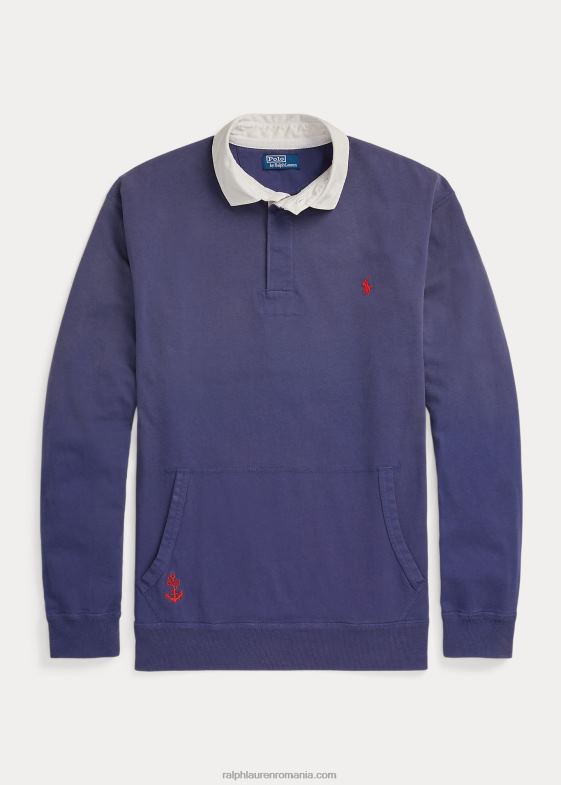 marina marina bărbați Ralph Lauren Tricou de rugby din tricou cu steag 046881652