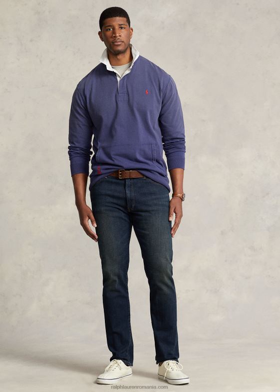 marina marina bărbați Ralph Lauren Tricou de rugby din tricou cu steag 046881652