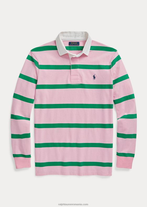 roz carmel/verde optic bărbați Ralph Lauren tricoul emblematic de rugby 04688690