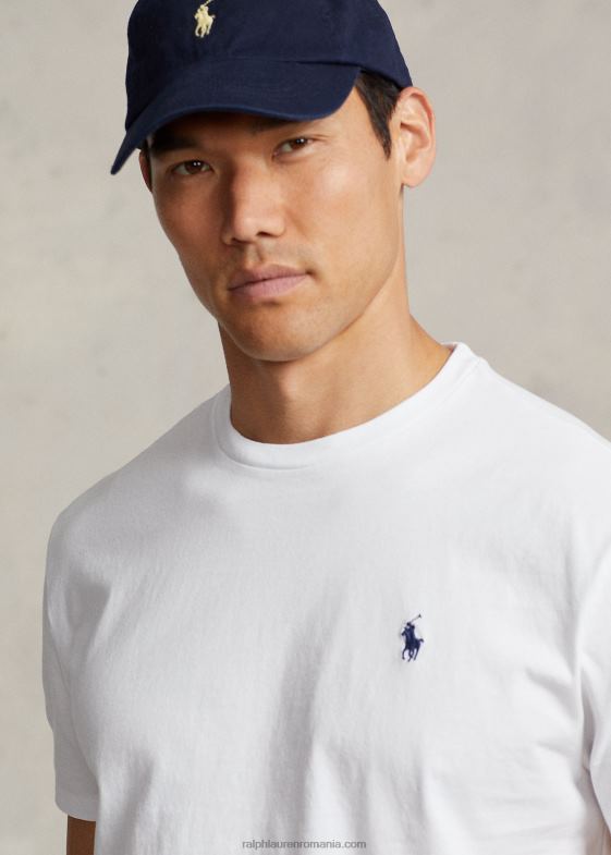 alb bărbați Ralph Lauren tricou cu gâtul rotund - toate se potrivesc 04688155