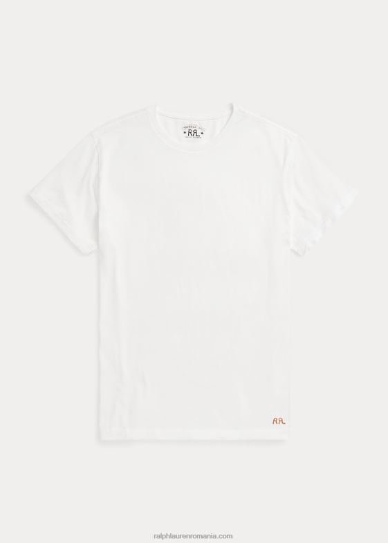 alb bărbați Ralph Lauren tricou din jerseu cu decolteu 046881688