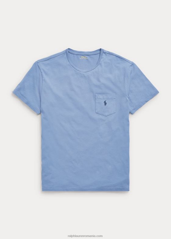 albastru carson bărbați Ralph Lauren tricou cu buzunar din tricou 046881852