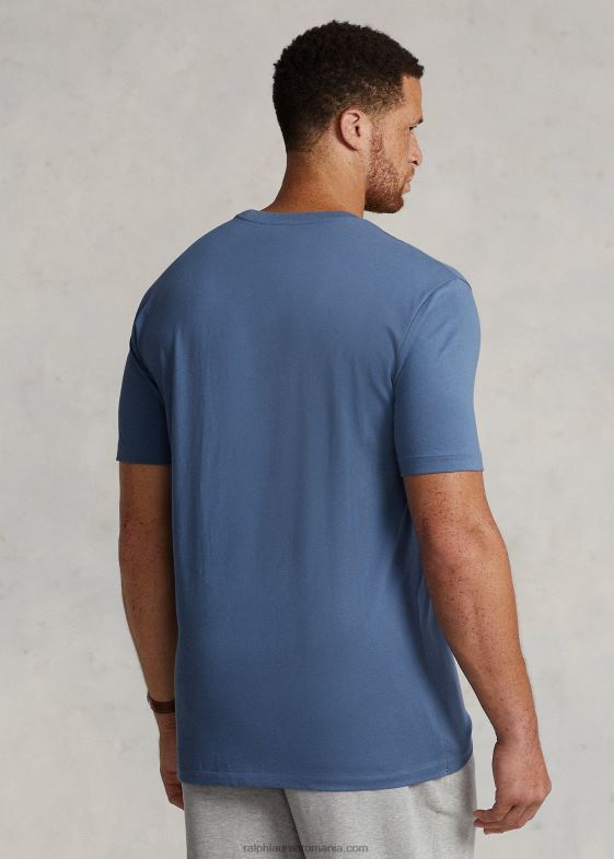 albastru carson bărbați Ralph Lauren tricou cu buzunar din tricou 046881852