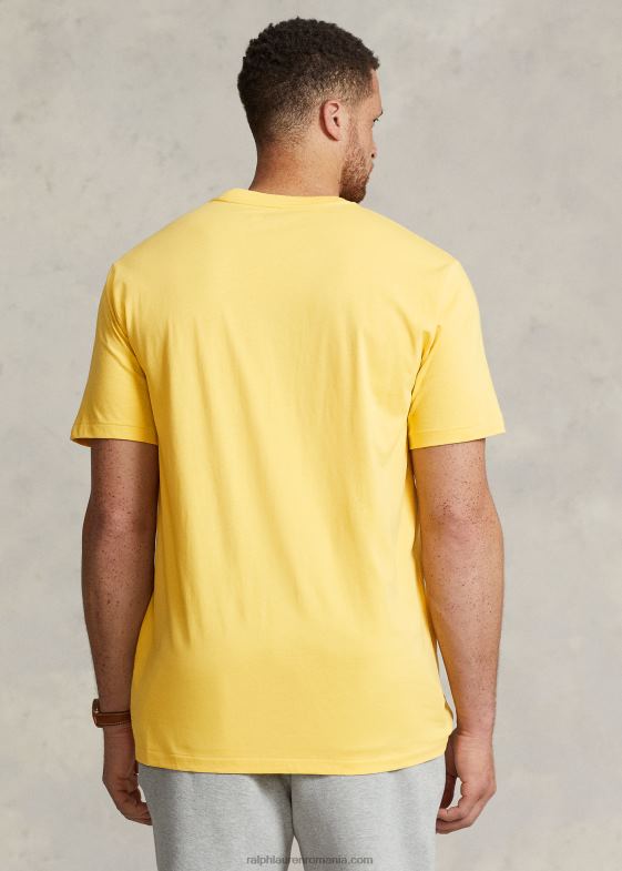 cad galben bărbați Ralph Lauren tricou din jerseu cu decolteu 046888712