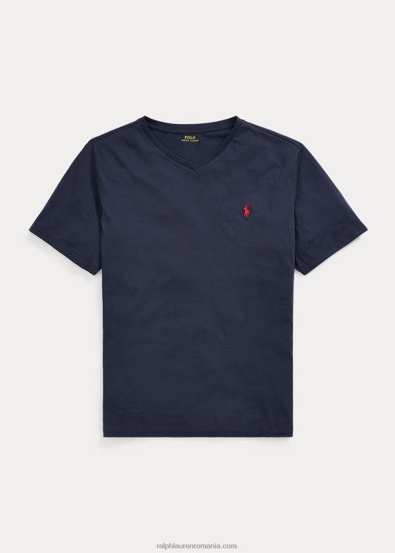 cerneală bărbați Ralph Lauren tricou din jerseu cu decolteu în V 046881842
