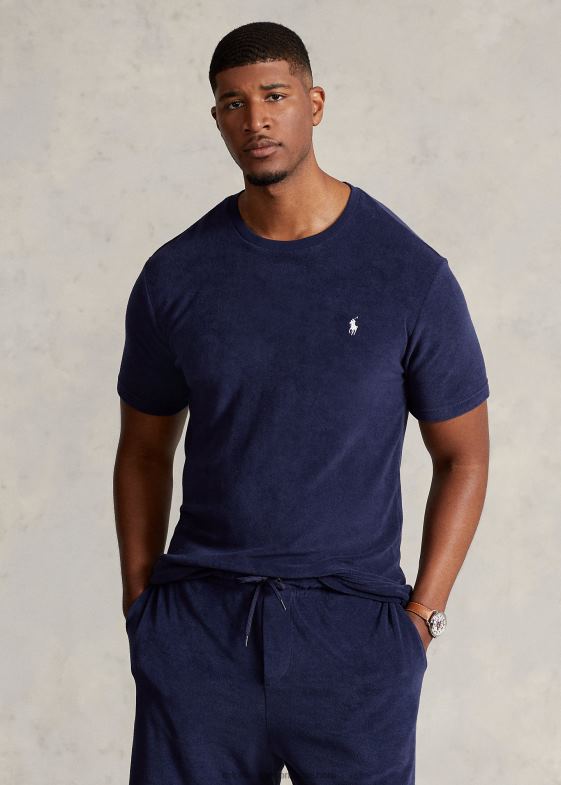 marina newport bărbați Ralph Lauren tricou terry cu gâtul rotund 046881410