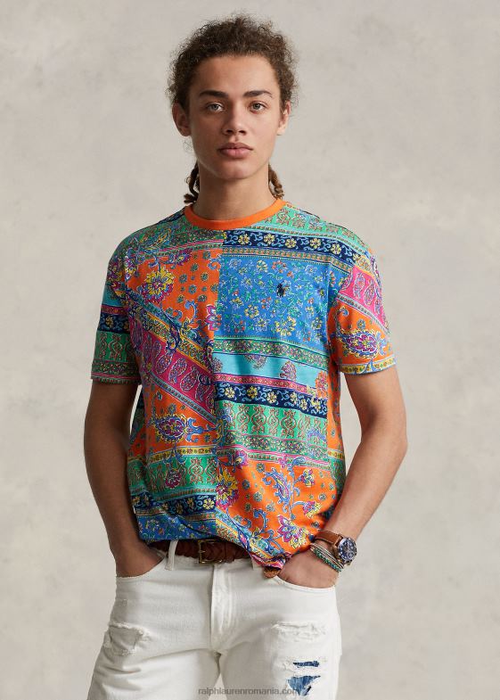 medalion provencal bărbați Ralph Lauren tricou clasic cu imprimeu patchwork 04688275