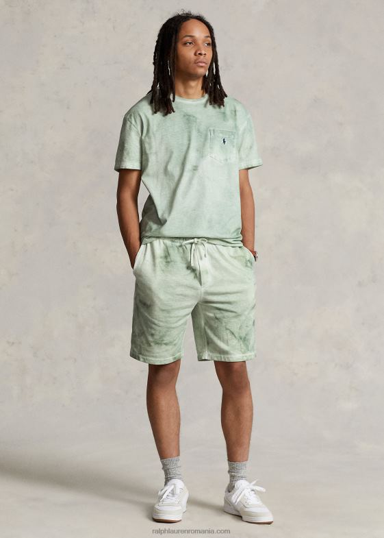 mentă decolorată bărbați Ralph Lauren tricou cu buzunar din bumbac-in, cu potrivire clasică 04688549