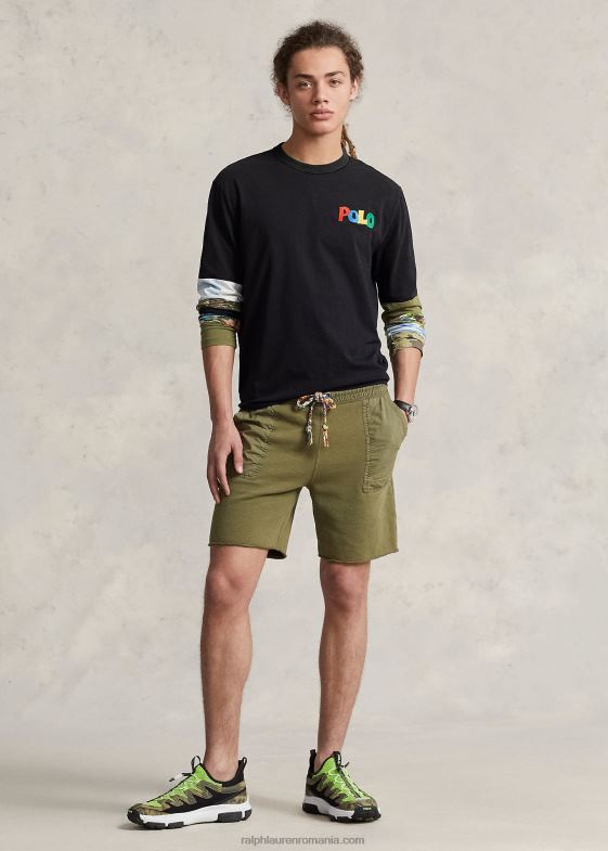 multi negru bărbați Ralph Lauren tricou din tricou cu logo cu potrivire clasică 046888656