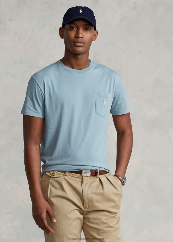 nota albastra bărbați Ralph Lauren Tricou cu buzunar din tricou-toate se potrivesc 04688244
