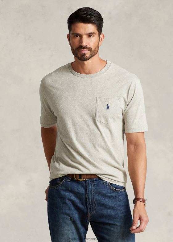 noua erica gri bărbați Ralph Lauren tricou cu buzunar din tricou 046881850