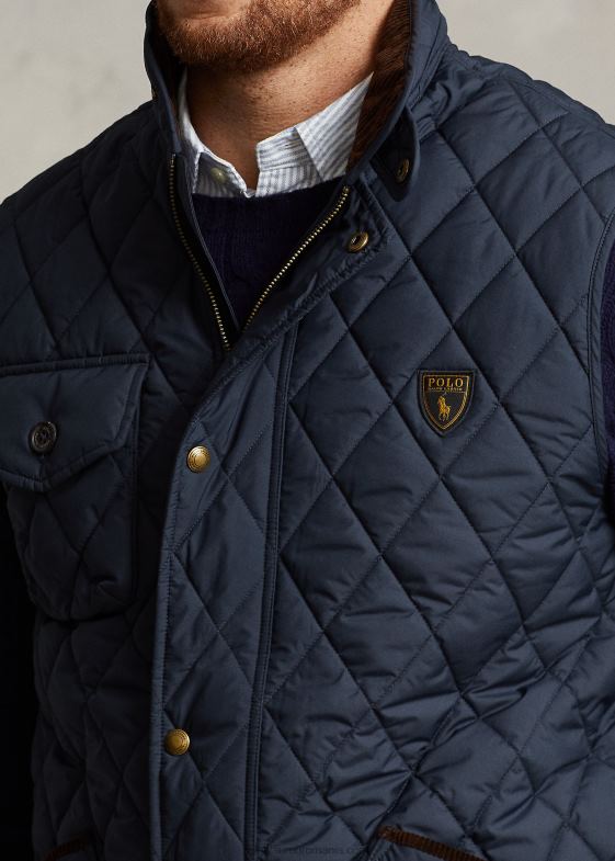 marina de facultate bărbați Ralph Lauren vestă matlasată hidrofugă 046881926