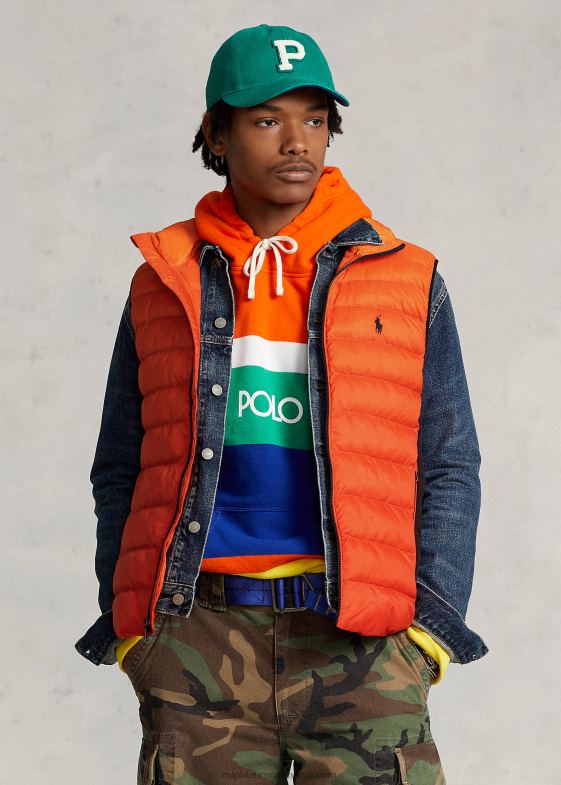 ombre bărbați Ralph Lauren vestă hibrid împachetabilă 04688136