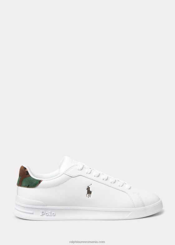 alb/camo bărbați Ralph Lauren pantofi sport Heritage Court II 046888724