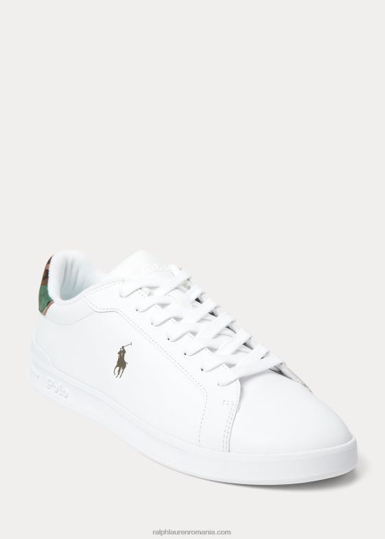 alb/camo bărbați Ralph Lauren pantofi sport Heritage Court II 046888724
