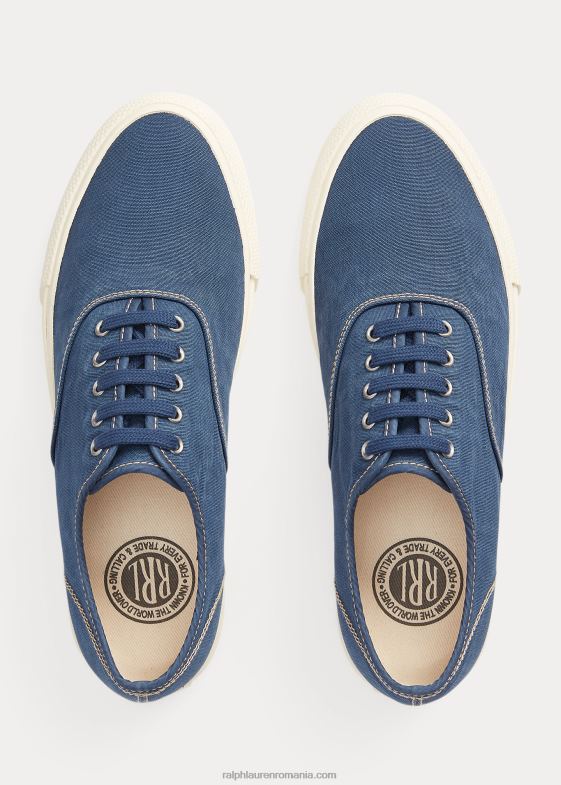 albastru regal bărbați Ralph Lauren adidași din pânză 046881954